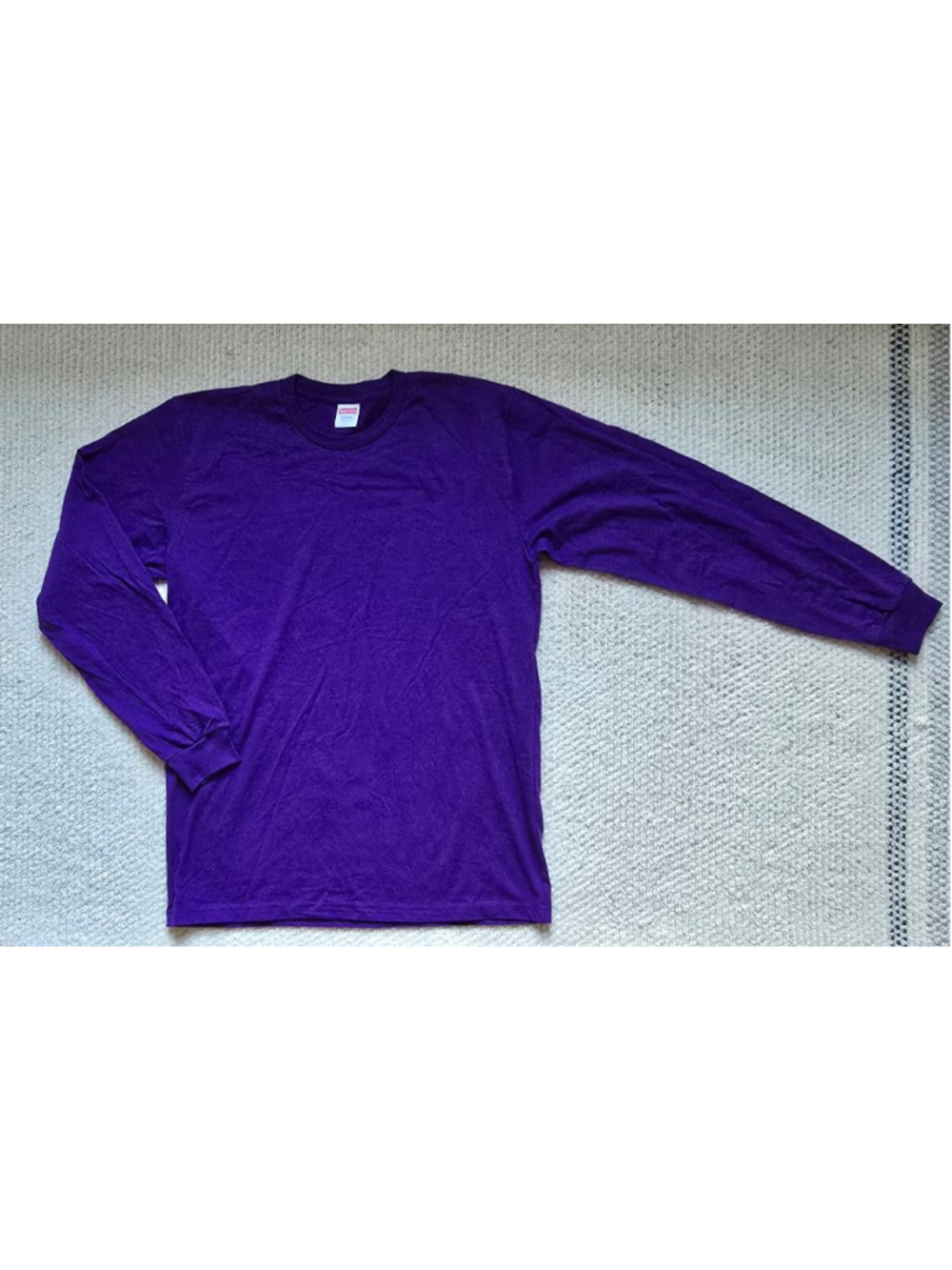 Men's Supreme Purple Long Sleeve Tee L